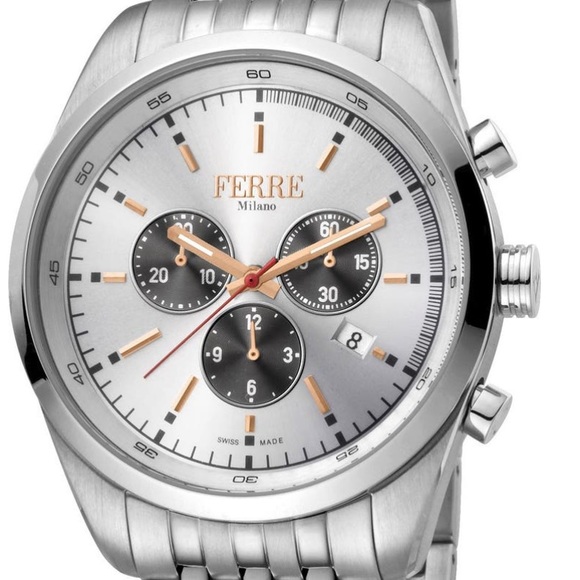 FERRE MILANO Men's Quartz
Stainless Steel Bracelet Watch,
44mm Brand new in box - Picture 2 of 2